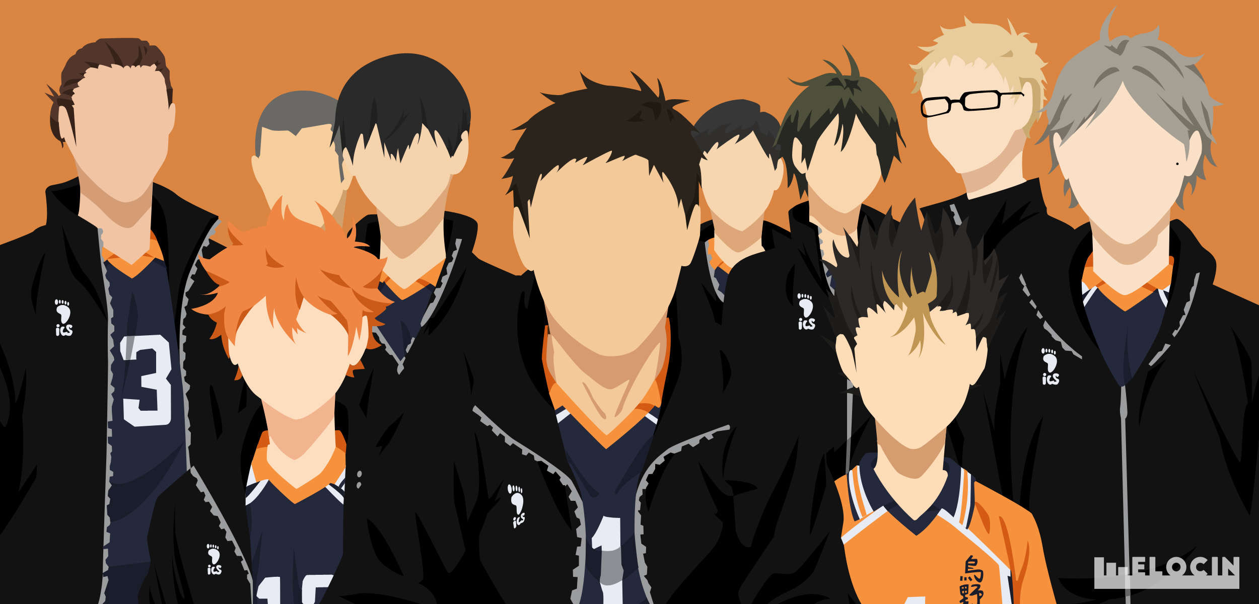 Haikyuu!! - Karasuno Team (face) by VK-for-da-win on DeviantArt