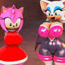 Amy and Rouge's arms missing