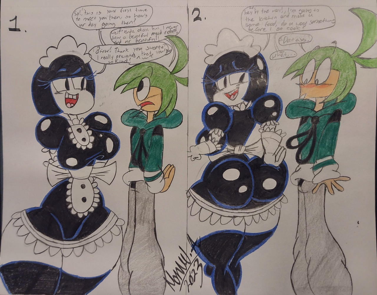 Alexvmaid If alexander meets maidbot by AlexCartoons2005 on DeviantArt