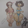 [Art Trade #111]Priyanka and Boonchuy in bikini
