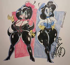 Kerry Beverly and Petunia Brevely The Mime Girls