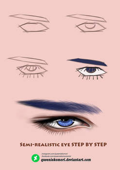 Semi-realistic eye STEP BY STEP 02