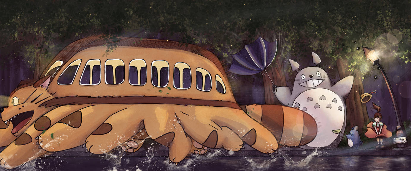 Cat Bus Rave Waiting for the cat bus by Bakamaru98 on DeviantArt