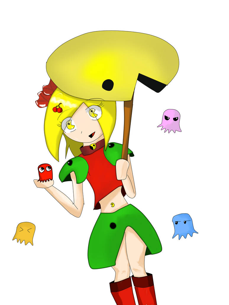 pacman lady by esfreyre on DeviantArt