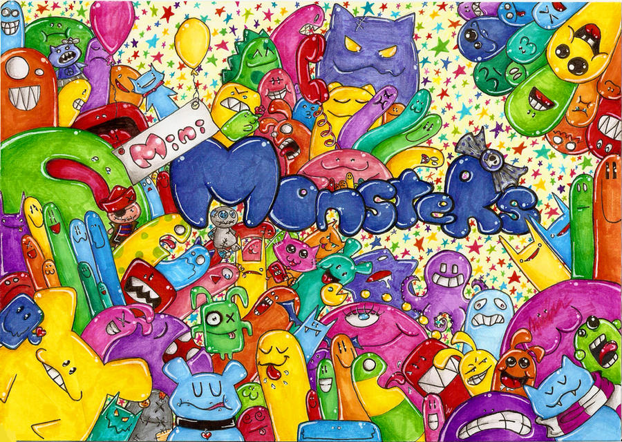 Mini Monsters by raquel-cobi on DeviantArt