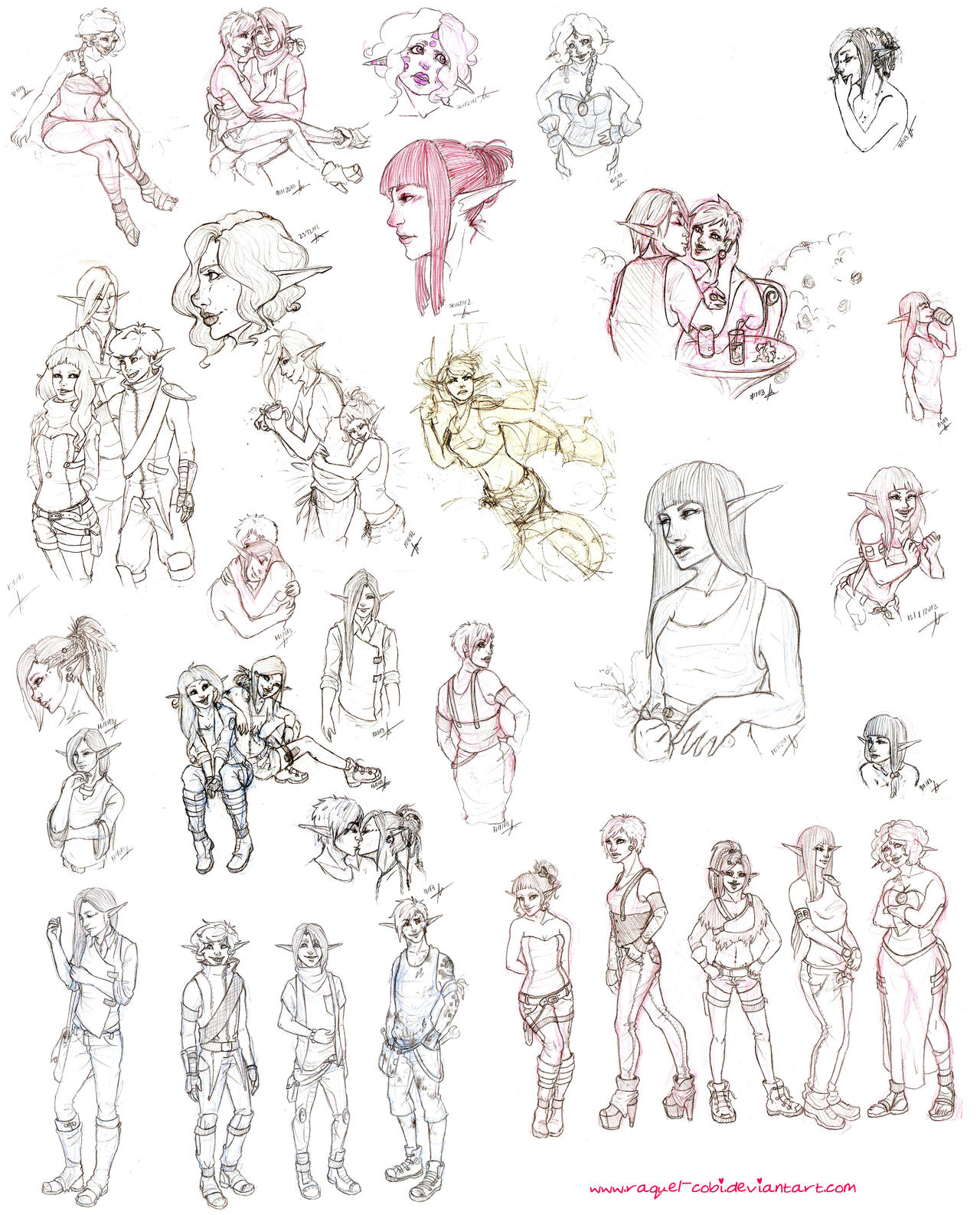 OCs Sketchdump 180113