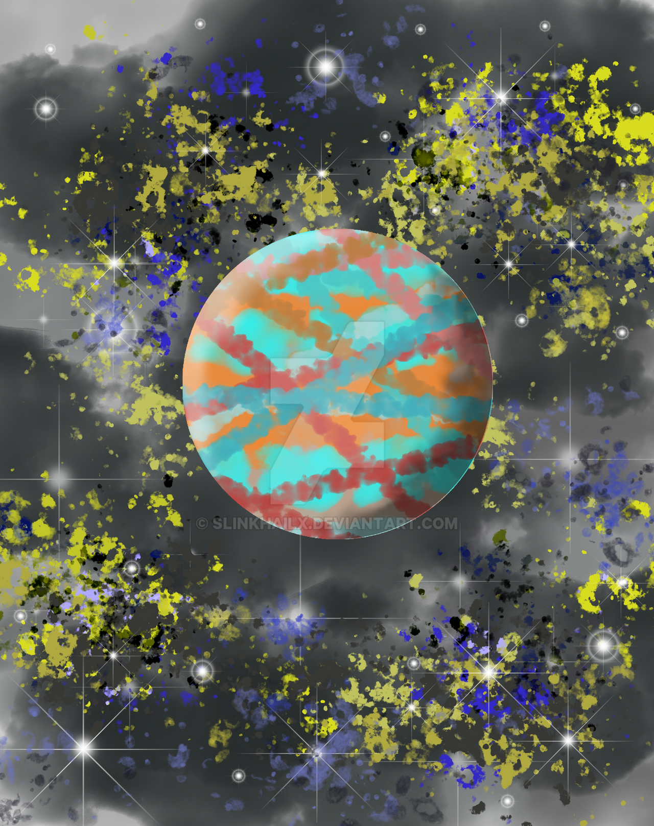 Planet Deviantart it's a planet by slinkhailx on DeviantArt