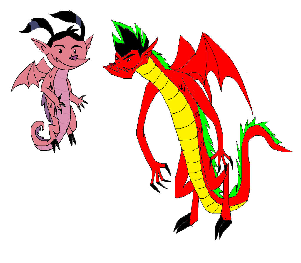 Haley and Jake in there Dragon forms by MrRyder on DeviantArt