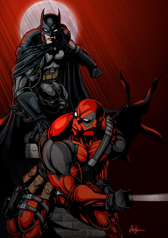 Batman vs Deadpool by Saxon-Blake on DeviantArt