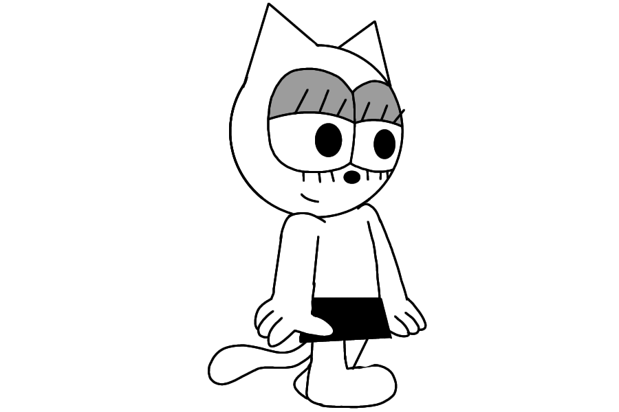 Deviantart 1996 Classic Kitty is walking (remake) by GirlSoLucky-1996 on DeviantArt