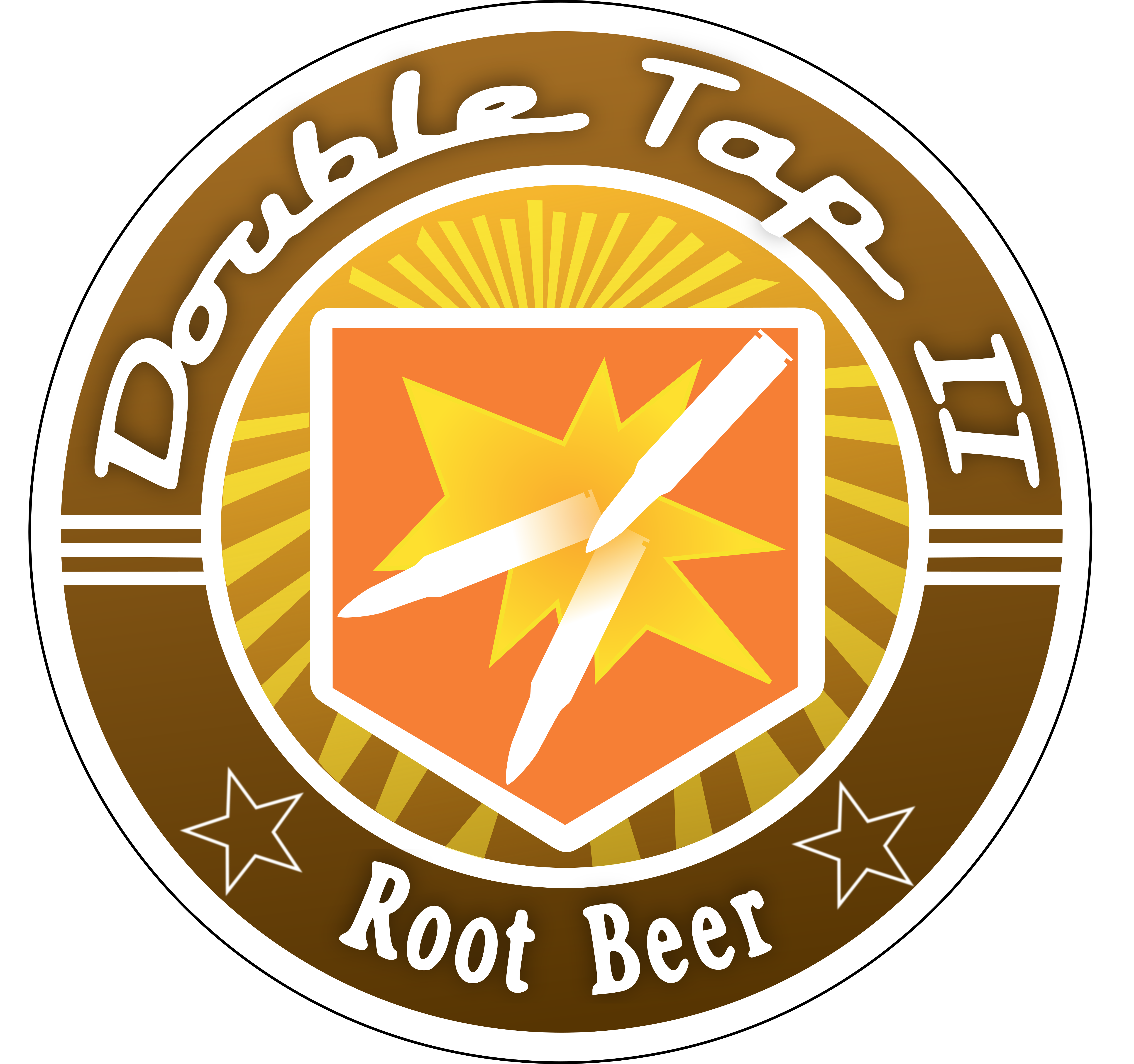 Tap Rott Double Tap Root Beer Logo