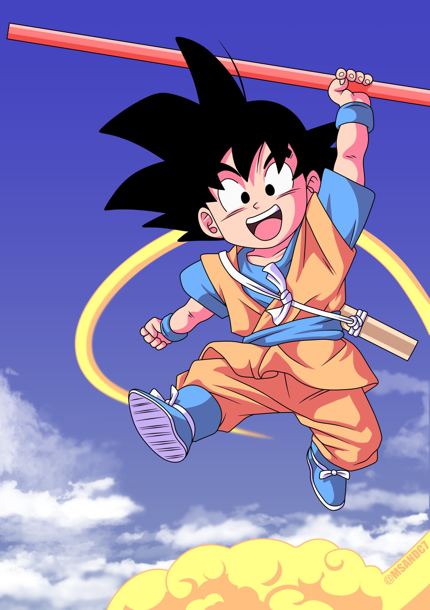 Goku Depth Effect Wallpaper by FryQuest on DeviantArt