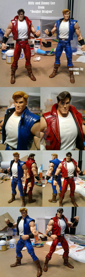 Billy and Jimmy Lee Double Dragon custom figures