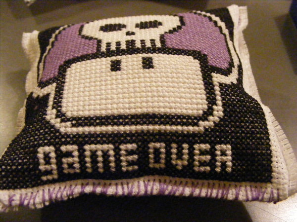 Game Over pin cushion