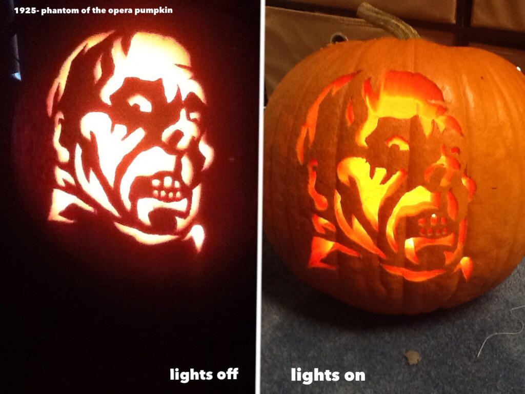 Phantom of the opera pumpkin by MyGothicValentine on DeviantArt