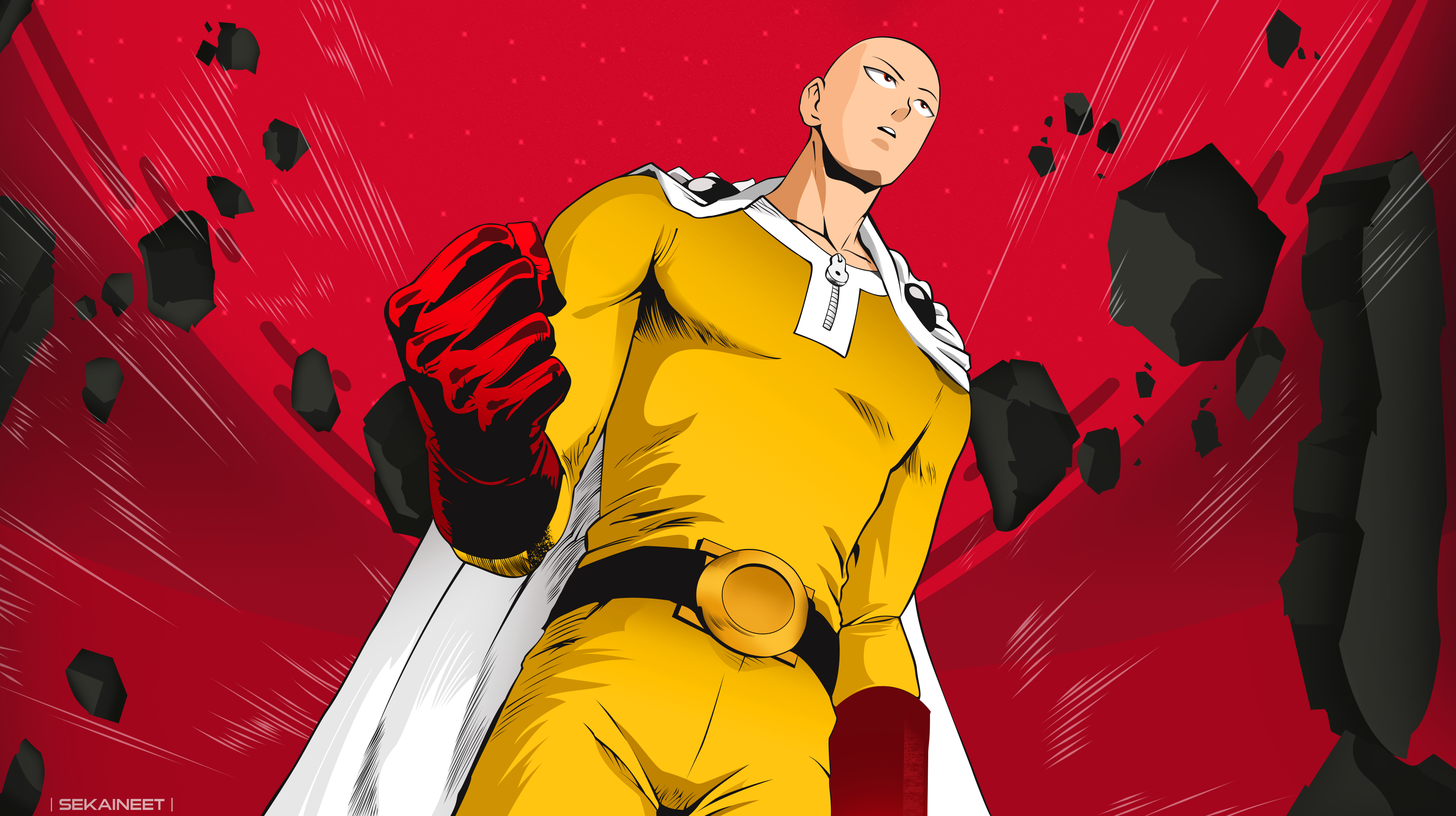 One Punch Man - Wallpaper 1920x1080 HD (Saitama) by TheQueenOtaku on  DeviantArt