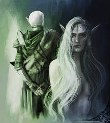 Inquisitor Lavellan and the Dread Wolf