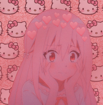 Cute anime girl profile picture sticker by xRebelYellx on DeviantArt