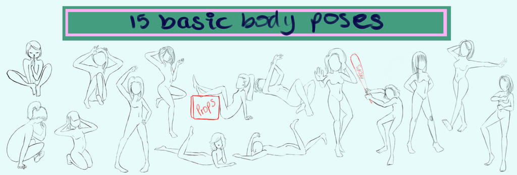 Pinterest Basic Poses 15 basic body poses by malliaerica on DeviantArt
