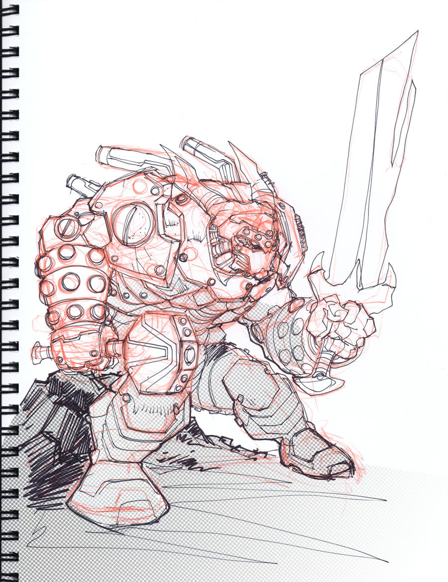 Fantasy Mecha Sketch