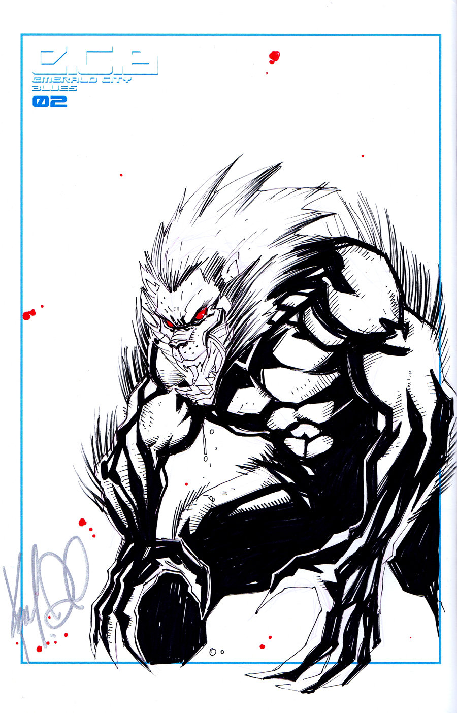 ECB Sketch Cover Lion 02