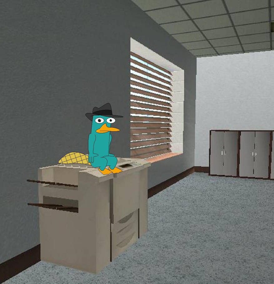 Agent P Compromised Agent P.'s new entrance. by YRT9401 on DeviantArt