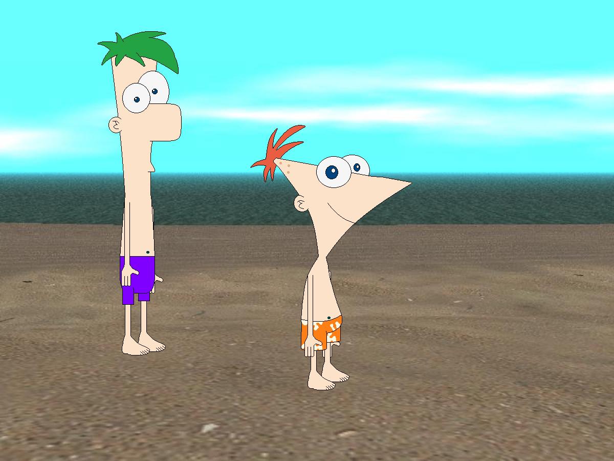 Ferrb Revised Phineas Ferb beach by YRT9401 on DeviantArt