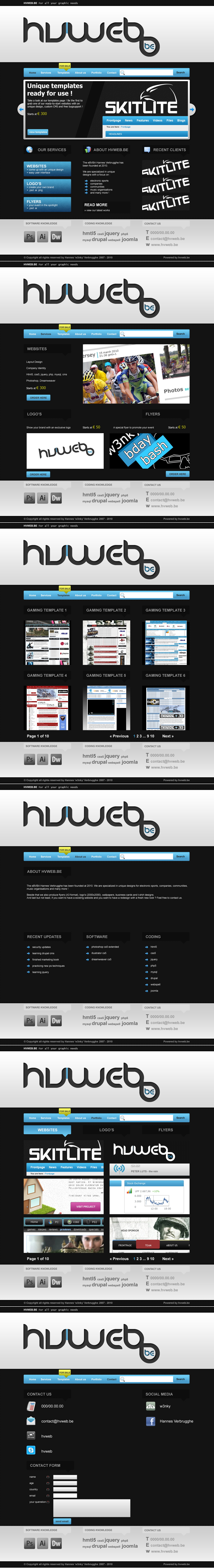 Portfolio design hvweb.be full