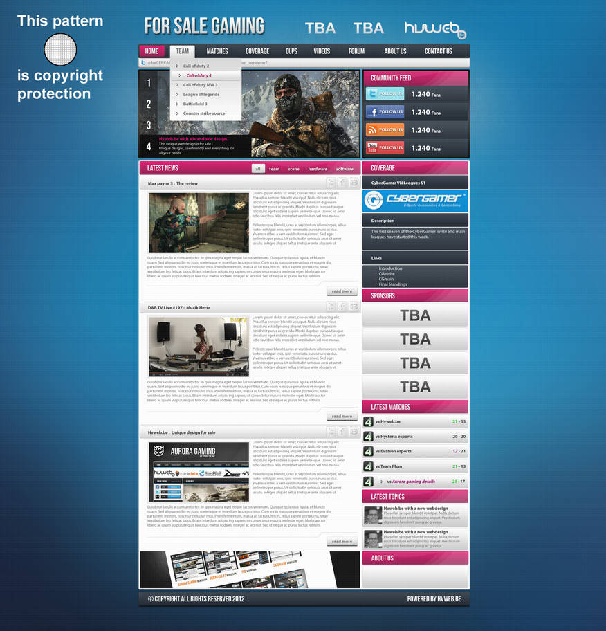 Esports design For sale by w3nky