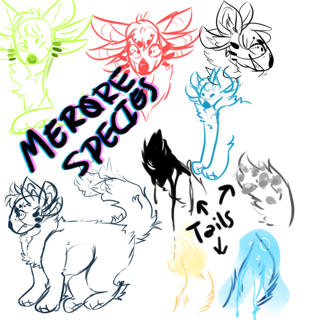 Merore Species WIP by coffeepupp on DeviantArt