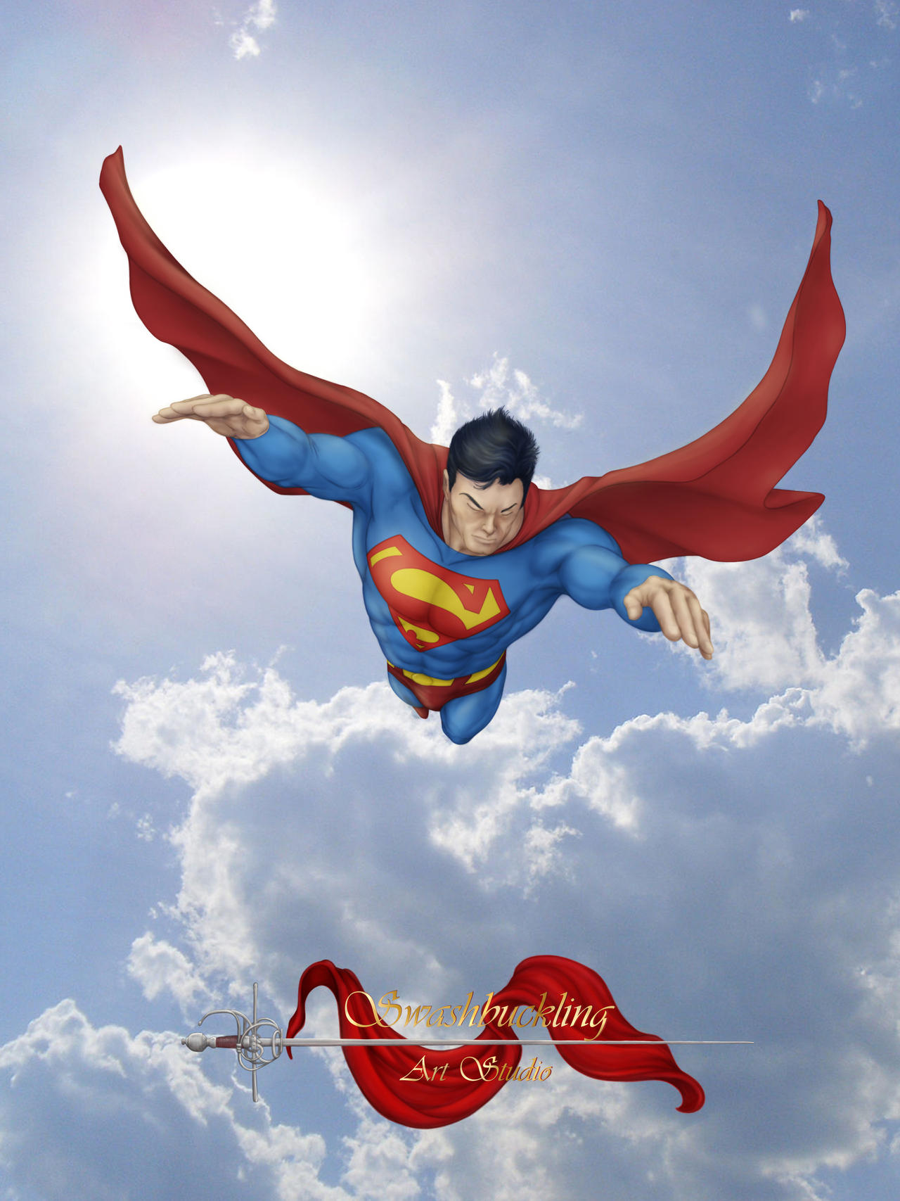 Superstan Flying Superman Flying by rylandir on DeviantArt