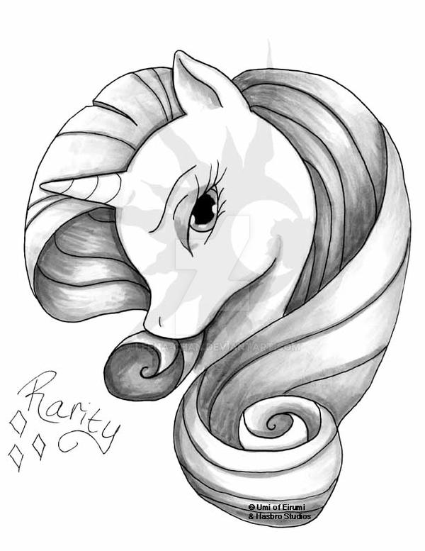 MLP : FIM - Rarity Grayscale