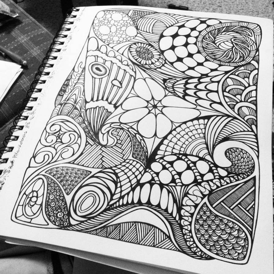 Moth Wing Zentangle by Creature-of-Bones on DeviantArt