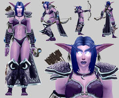 Night Elf Archer - model for Warcraft