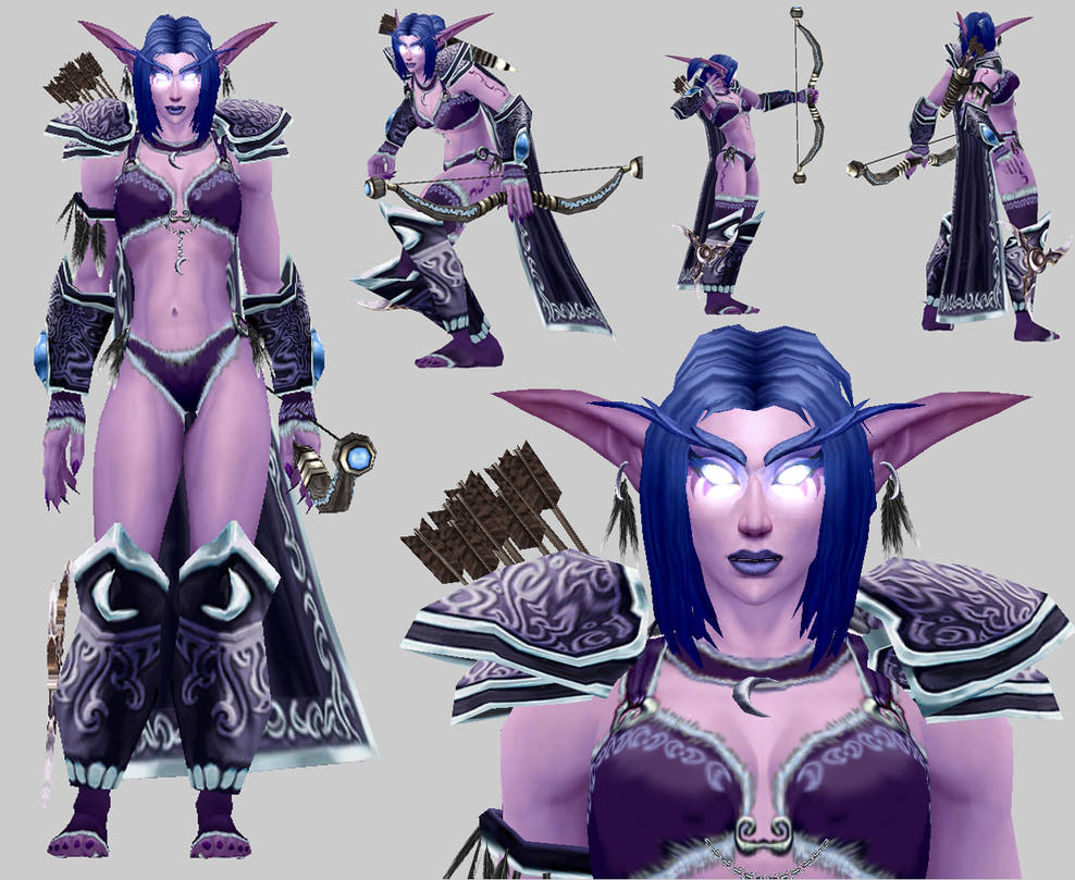 Night Elf Archer Model For Warcraft By Arcane Villain On