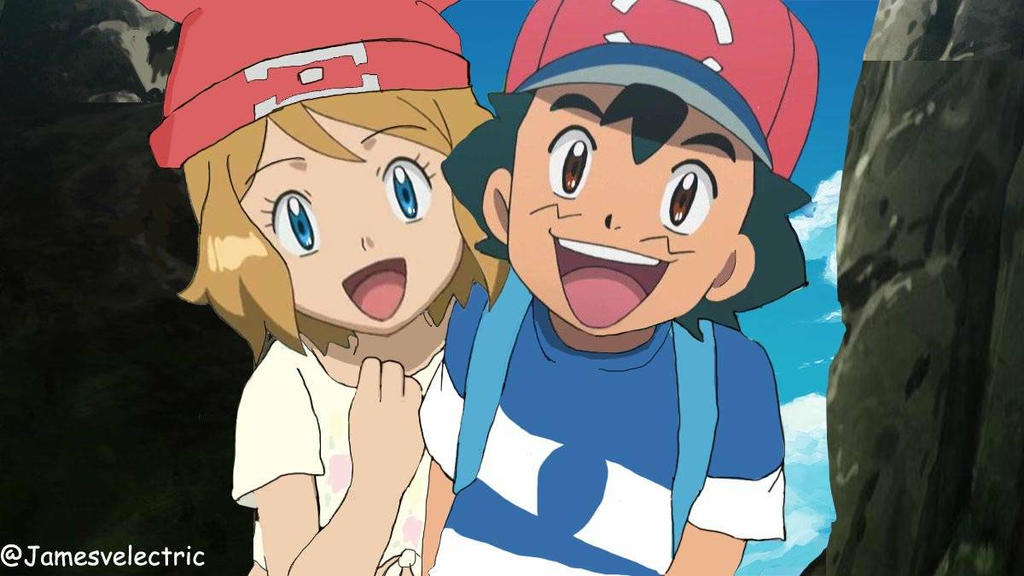 Ash and Serena in Sun and Moon anime. by Jamesvelectric on DeviantArt