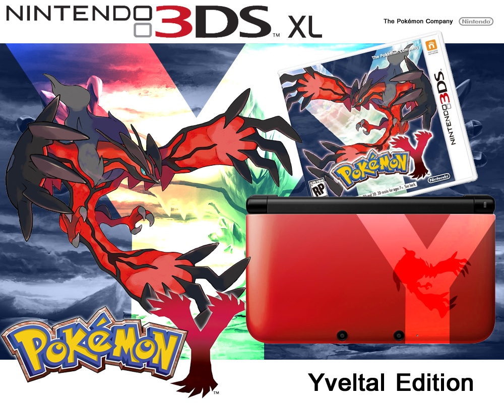 3DS XL Yveltal Edition Box art Mock-up