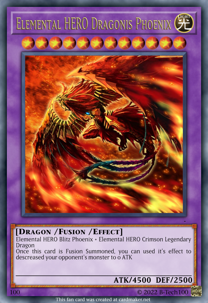 Elemental HERO Dragonis Phoenix by B-Tech100 on DeviantArt