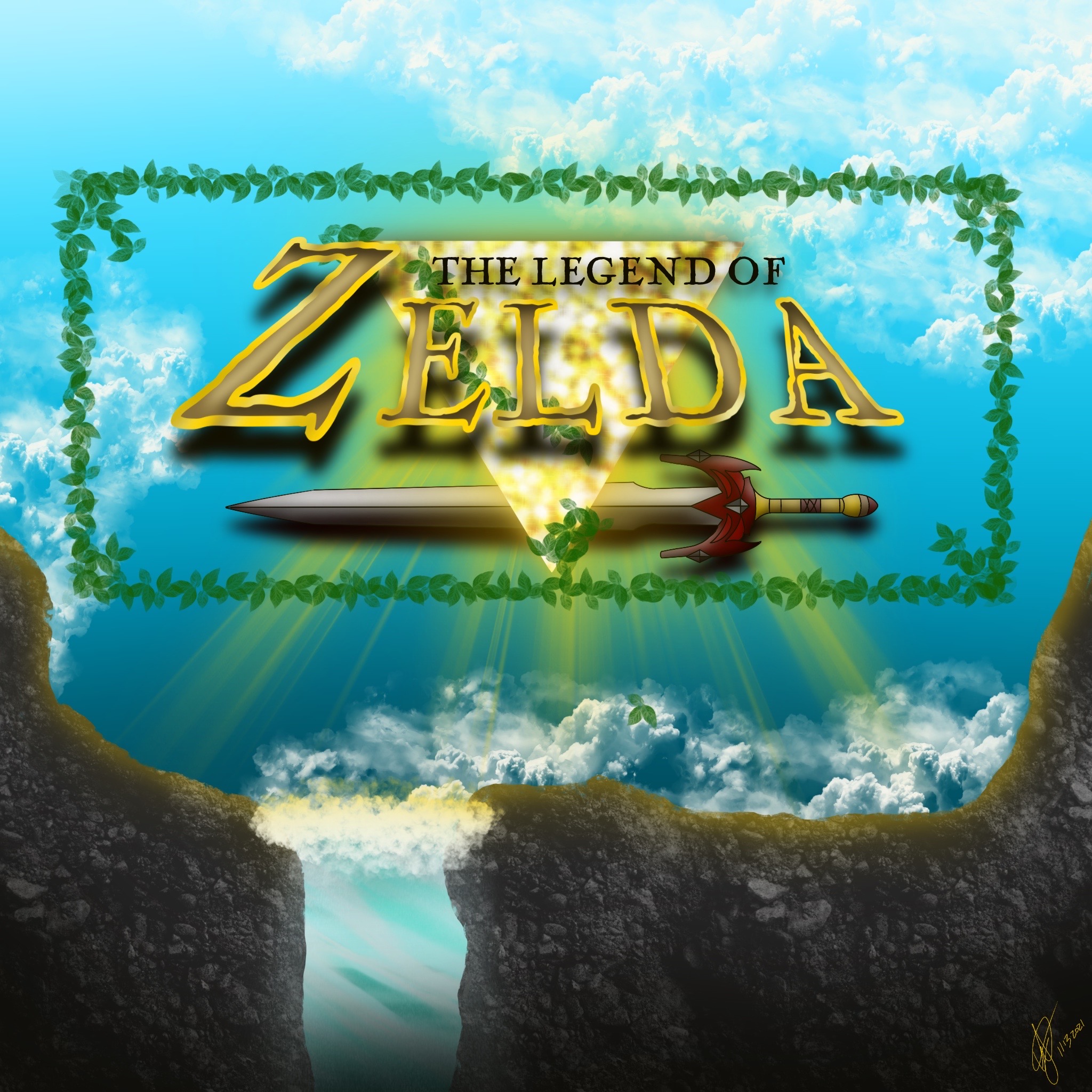 The Legend of Zelda NES Title Screen by waukeshawalker on DeviantArt
