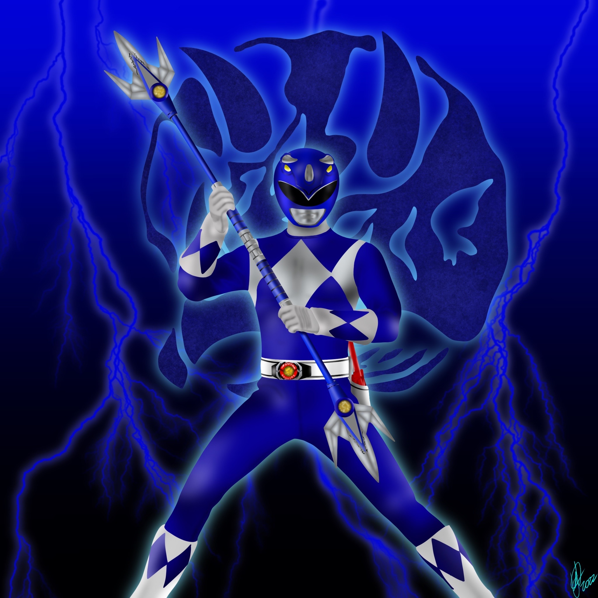 Blue Power Ranger Kevin Blue Power Ranger by waukeshawalker on DeviantArt