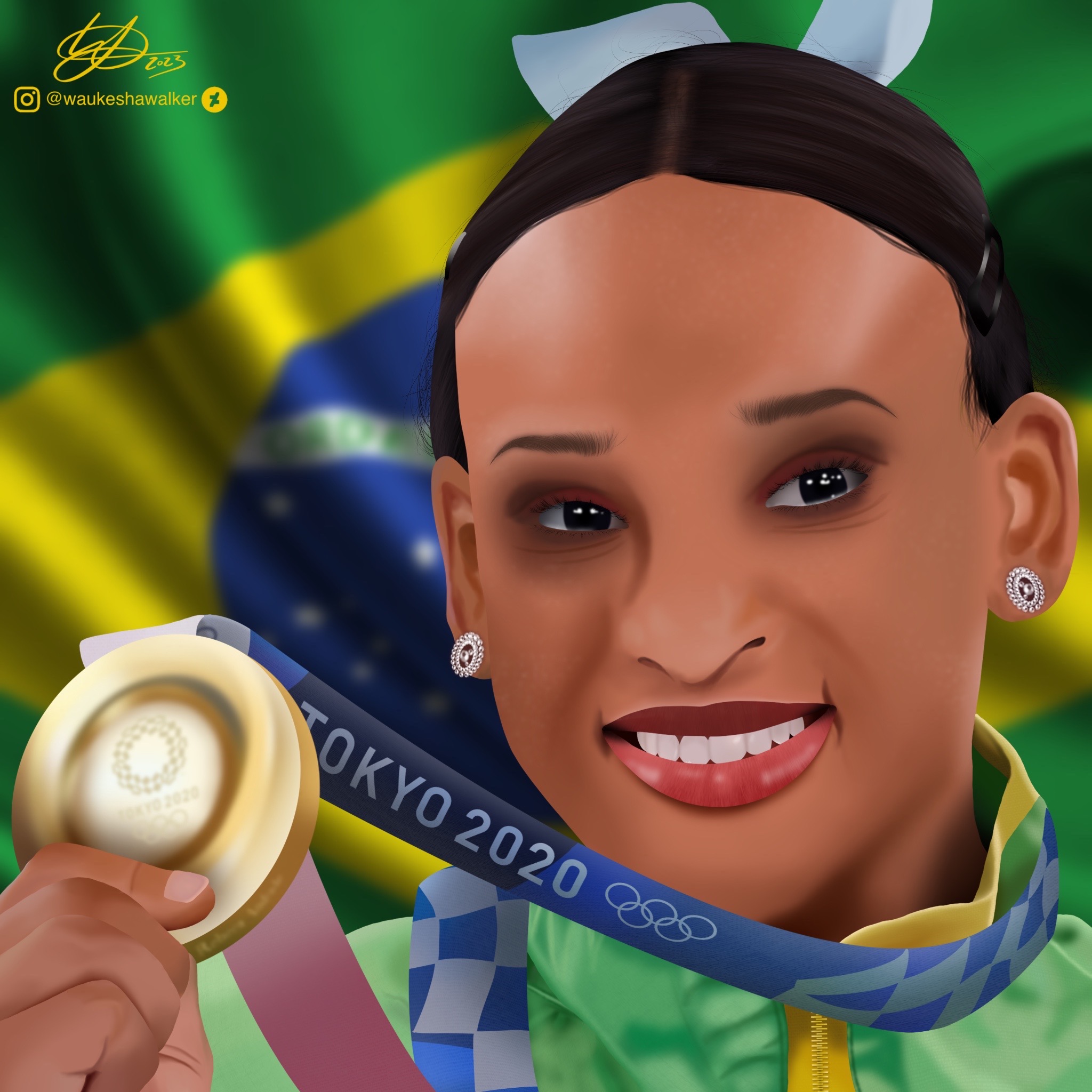 Rebeca Andrade by waukeshawalker on DeviantArt