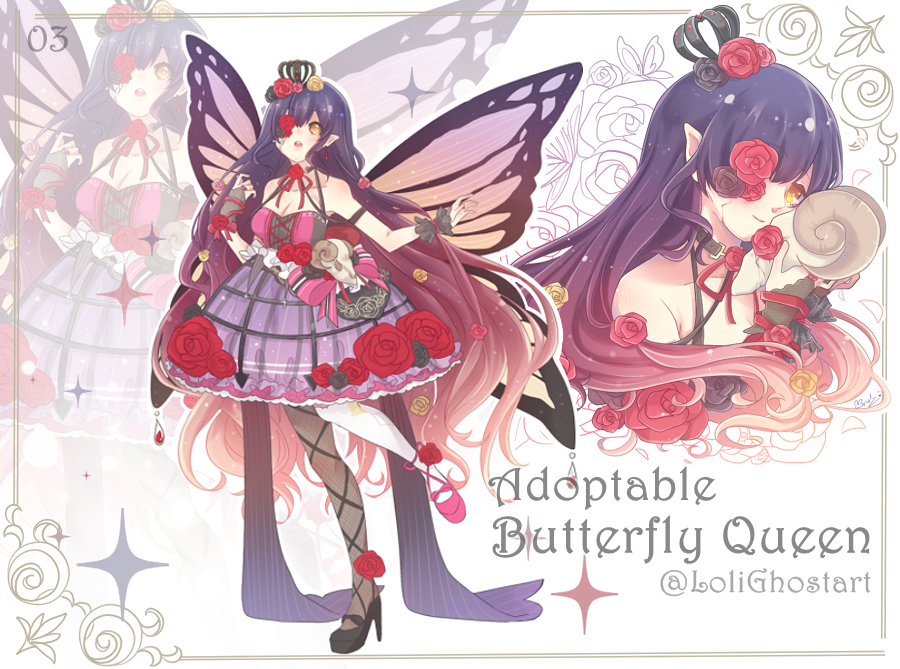 [close]Adoptable : Butterfly Queen04