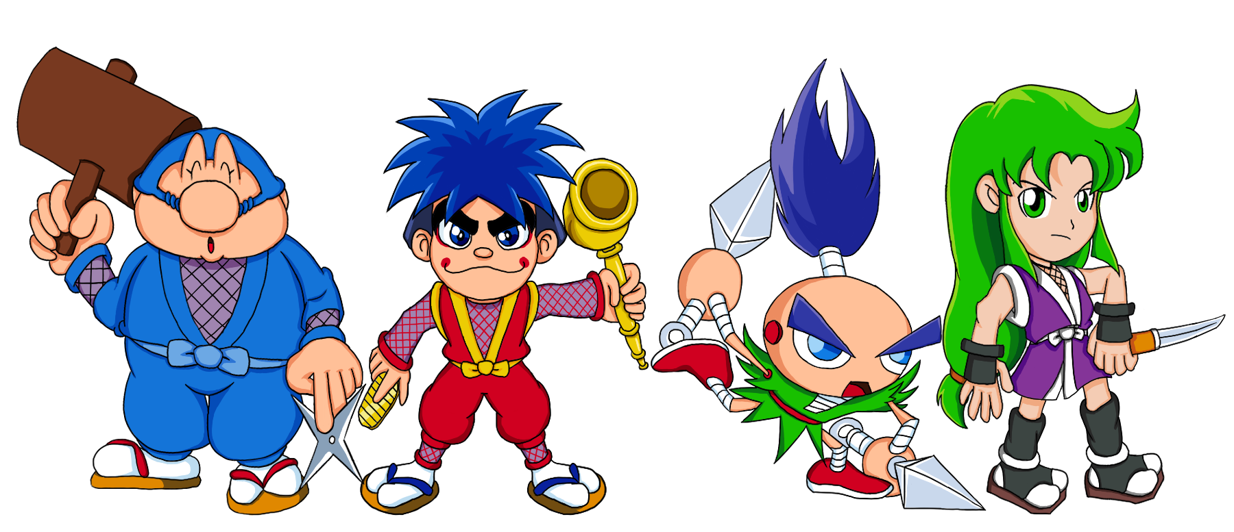 Ganbare Goemon Team by Ganbare-Lucifer on DeviantArt