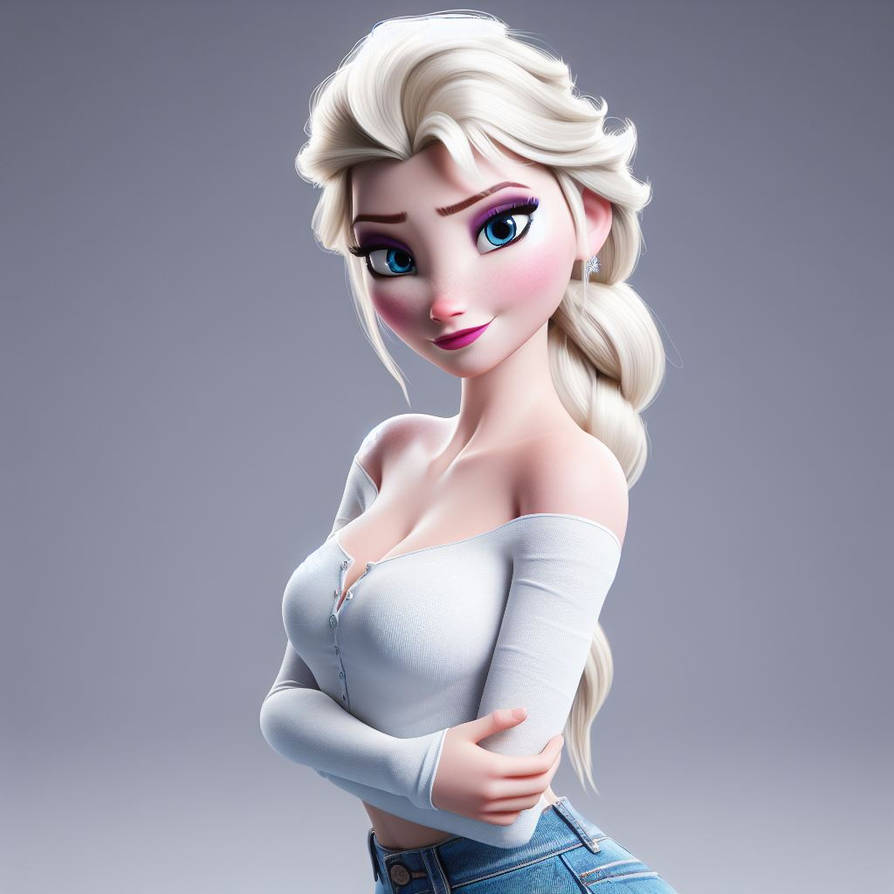 Elsa Plit Elsa by FloGleam on DeviantArt