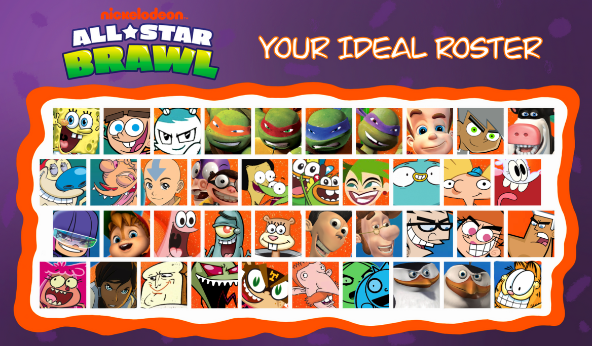 Nickelodeon All-Star Brawl (my very epic cast) by SpeedytheTDFan09 on ...