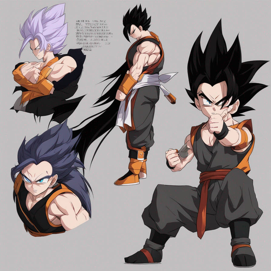 RWBY Male Saiyan Long Black Hair Liac Eye color b