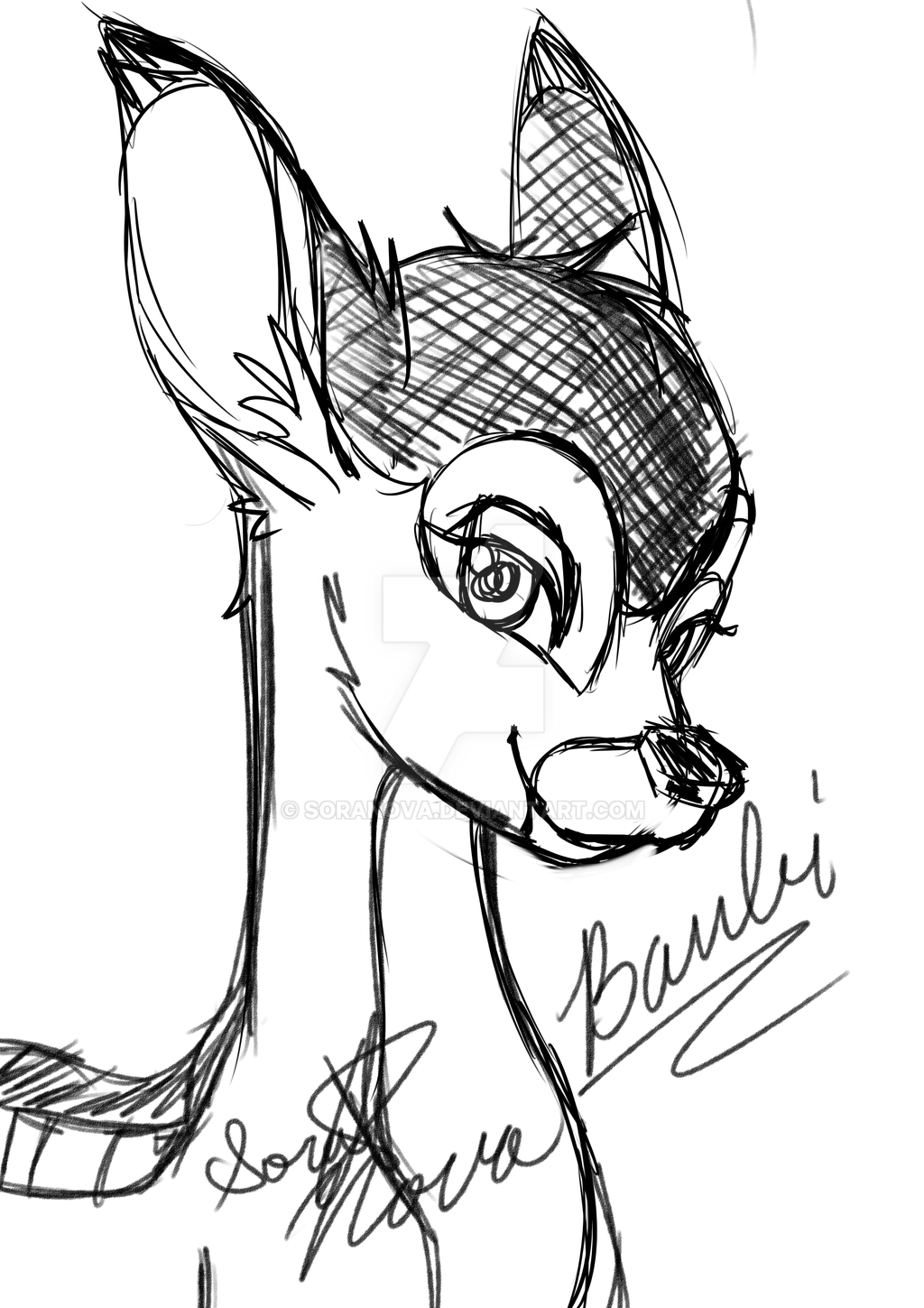 Bambi doodle