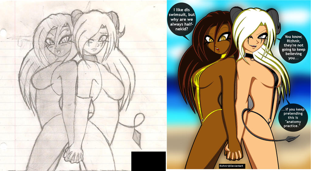 Goodbye, Summer (Pencil+Final Draft Comparison)