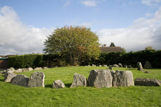 Stone circle stock