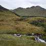Scottish mountains and waterfall stock 2